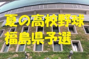 高校野球福島県予選地方大会