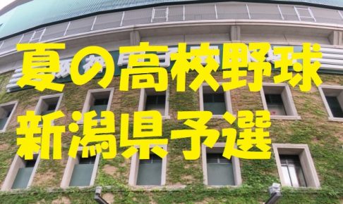 高校野球新潟県予選地方大会