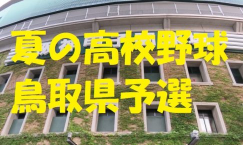 高校野球鳥取県予選地方大会