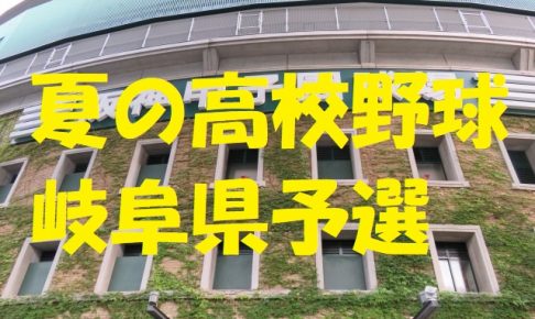 高校野球岐阜県予選地方大会