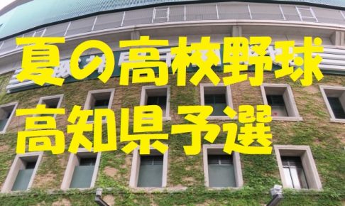 高校野球高知県予選地方大会