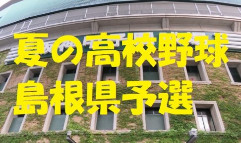 高校野球島根県予選地方大会