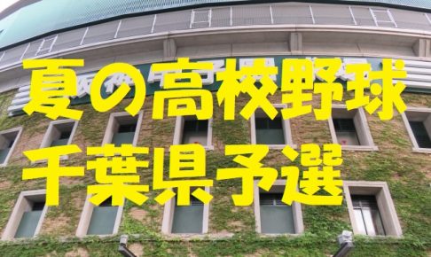 高校野球千葉県予選地方大会